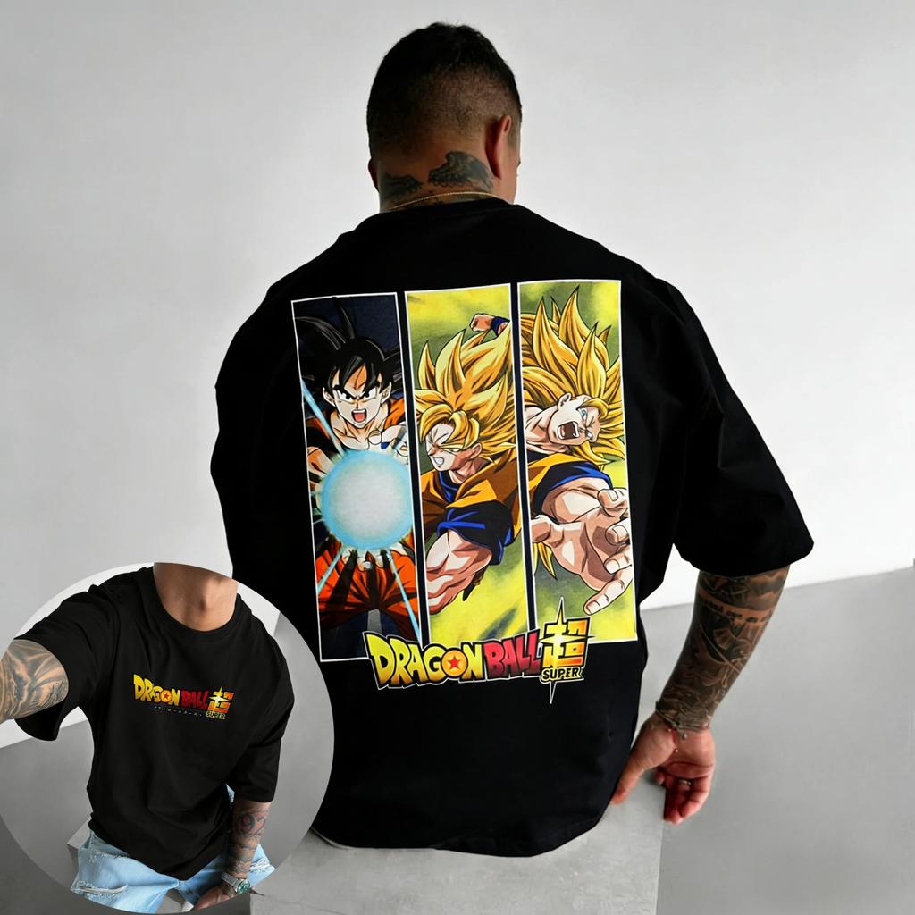Dragon Ball Z Trendy Hot Items Retro TShirt Oversized Unisex Kids Harajuku Style Sports Tee with Vegeta Comic Print Y2k