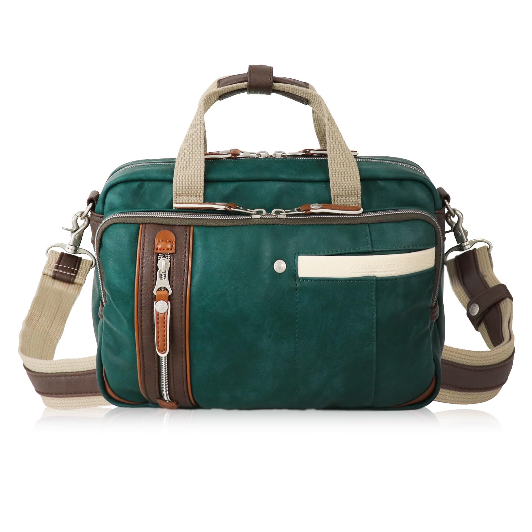 

Moustache Small Shoulder Bag for Men and Green YVQ-5999 Women, зелений