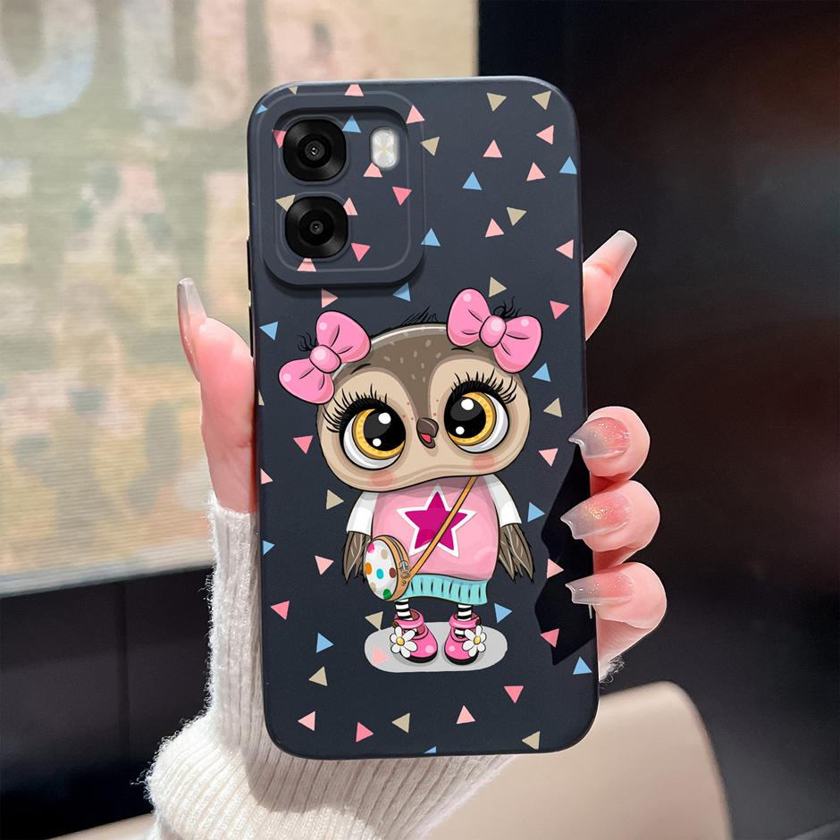 Case For Oppo A6 A6x A6s 4G 5G Cute Cartoon Cat Soft Silicone Protective Bumper Cover For OppoA6 OppoA6x A6s Anti Scratch Fundas