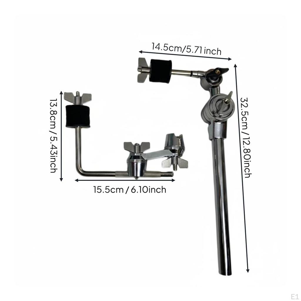 cymbals Stand Extension Arm Metal Extendable Clamp Adjustable High