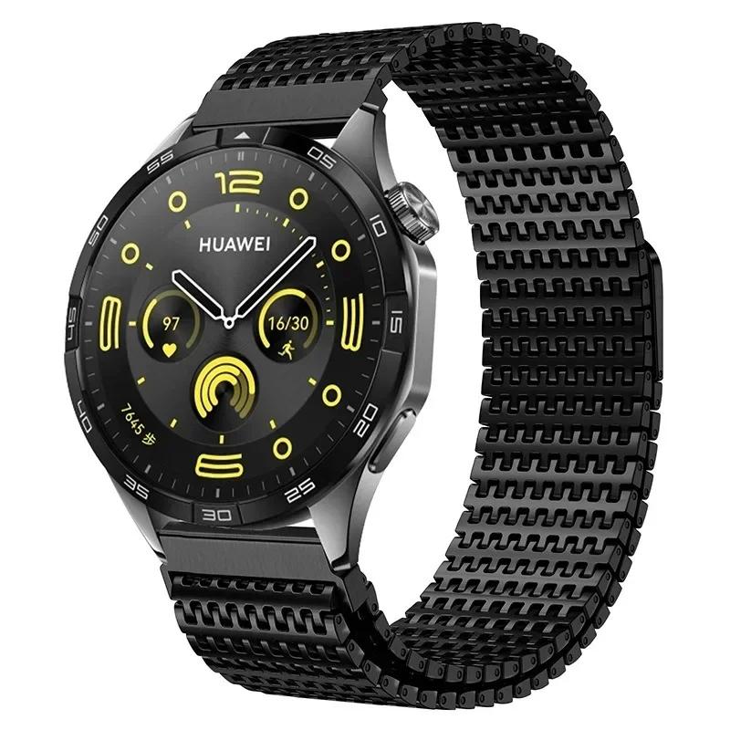 22mm 20mm Magnetický ocelový řemínek pro Huawei Watch 46mm/GT5 Pro GT5 4 3 2 2e Smyčkový náramek pro Samsung Galaxy Watch 3 4 5 6 7 Pásek