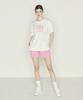 DAVE&DAZE Heritage Logo Boxy Fit Short Sleeve T-Shirt Women'S White - Pink