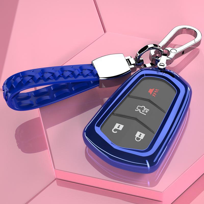 Premium Key Cover for 2016-2018 Cadillac XTS 28T Models - High-Grade Buckle Design for Men and Women