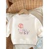 European Size A Brightly Colored Print Pattern, a Comfortable And Skin-Friendly Round-Neck Sweatshirt for Baby , Perfect for Everyday Wear