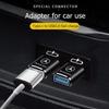 UPHEH1 Car Type-C To USB 3.0 Interface Mini Converter Charging Adapter for Mercedes Benz B/C/E/S Class A Class C200L GLC GLK CLA