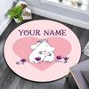Custom Name,Moomin pattern round rug,Carpet Rug for Living Room Bedroom Playroom ,Non-slip Floor Mat,Holiday Gifts and Birthday Gifts.
