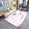 Cartoon Ballerina Girl Pattern Floor Rug 15 Size Living Room Bedroom Bedside Bathroom Floor Mat Area Rug Pink Girl Room Carpets