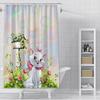 Shower Curtain Waterproof Polyester Fabric Paint Colorful Bath Disneys Marie Cat Curtains Home Bathroom Decor Curtain With Hook