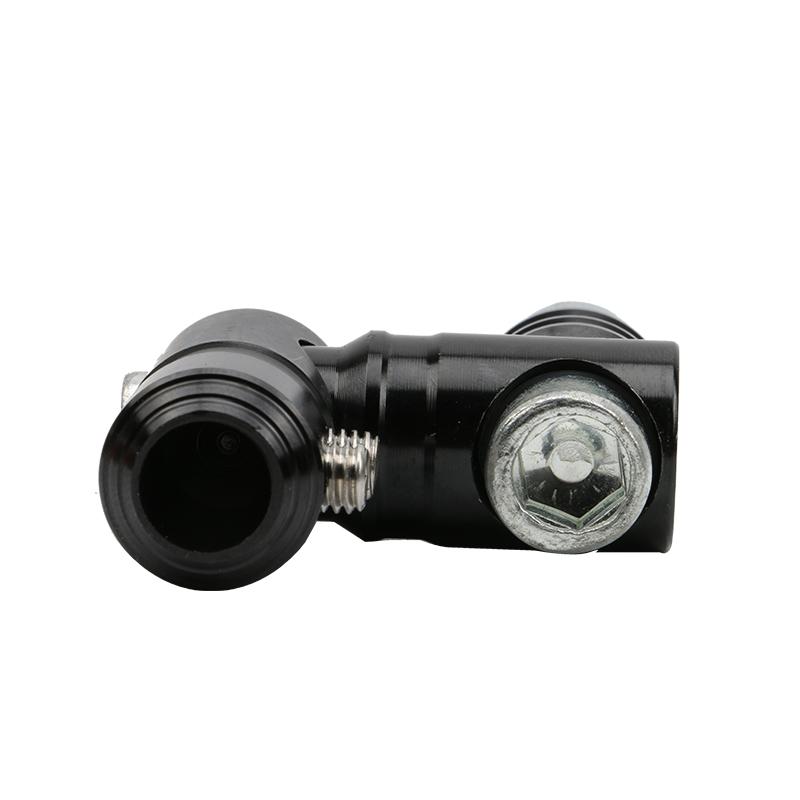 Motorcycle CNC Aluminum Alloy Adjustable Base Modified Rearview Mirror Holder 10mm Rotating Fixed Screw Mirror Stand  Accessorie