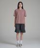 Noming Denim One-Pleat Pocket Wide Bermuda Shorts - Black