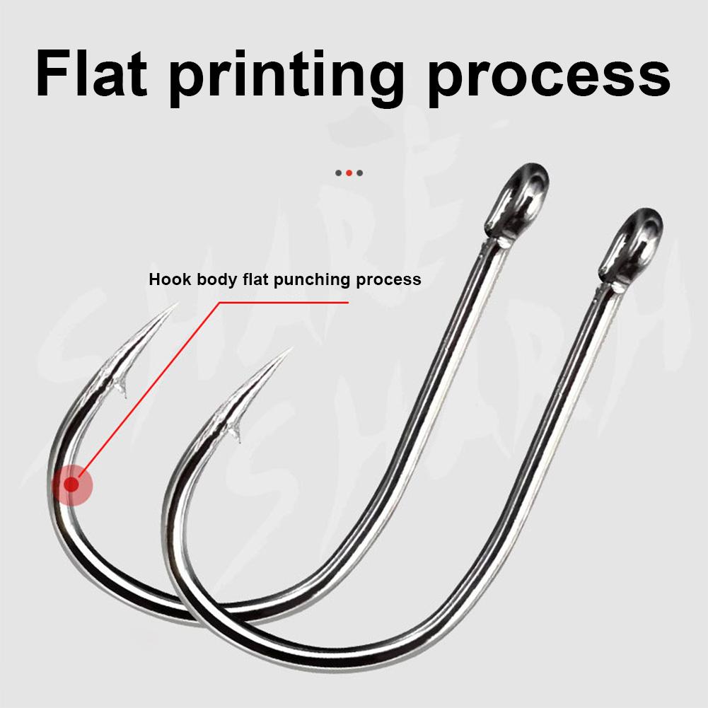 220PCS/Box Carp Fishhook High Carbon Steel Fish Hooks Fishing Barbed Hooks for Freshwater Saltwater Fishing Accessories