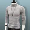 Sweater Men's Half-high Collar Autumn and Winter Models Trend Solid Color Autumn Knit Sweater Middle Collar Bottoming Shirt