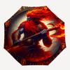 Viking Warrior with Axe: Fantasy Art PrintUmbrella, Portable 3-Fold Compact Umbrella for Men & Women Gift