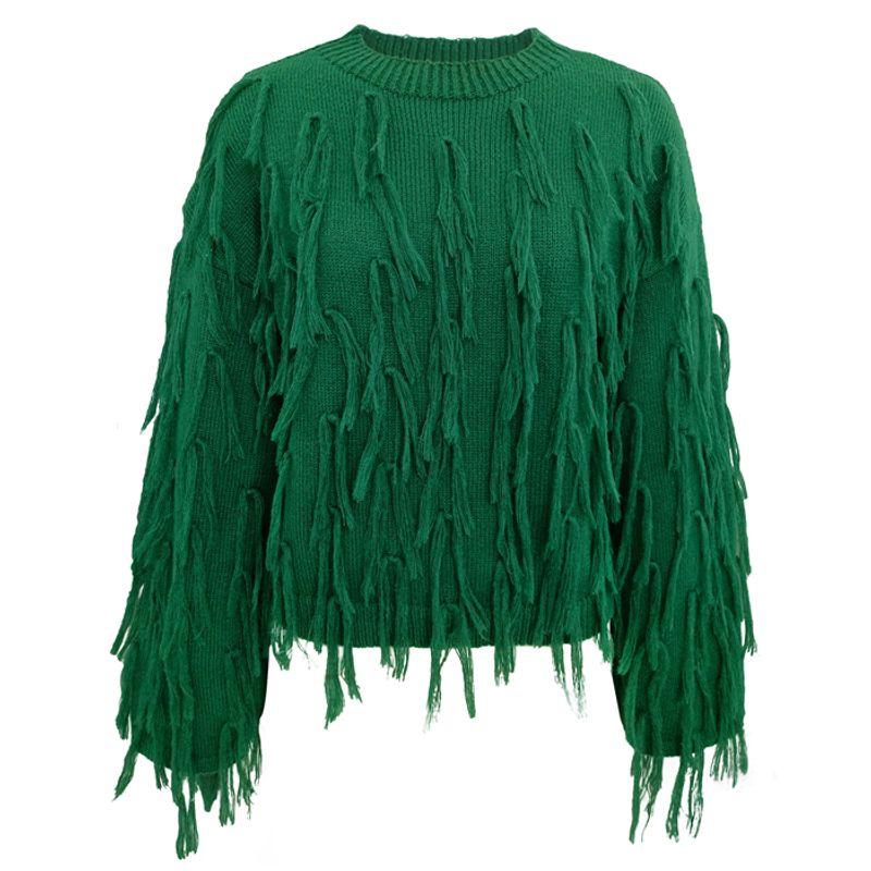 INS Fashion Fashion Casual Loose-Fitting Tassel Pullover