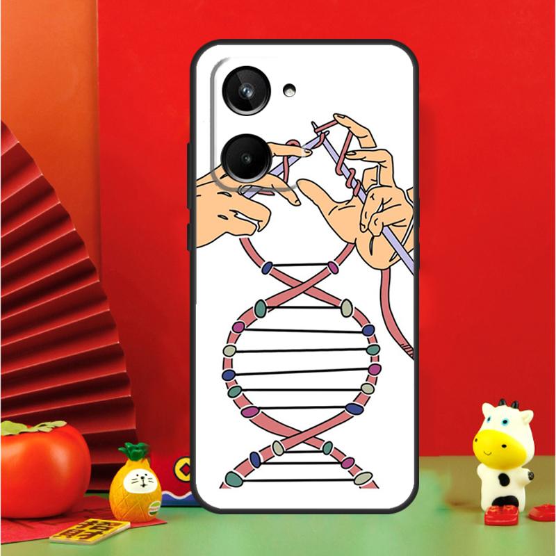 Retro DNA Science Illustration For Realme 15 Pro GT7 GT6 10 11 12 13 14 Pro Plus C65 C67 C63 C61 C51 C53 C35 C75 C55 Case
