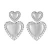 Full Custody Jewelry Exaggerated Love Alloy Earrings Niche Texture Die-cast Earrings Stud Earrings Girl