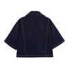 Spring 2025 Women's High-Waist Slim Denim Set with Pocket Embellished Shirt