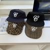 Vintage Leopard Embroidered Baseball Cap With Wide Brim For Casual Men Women Sun Protection