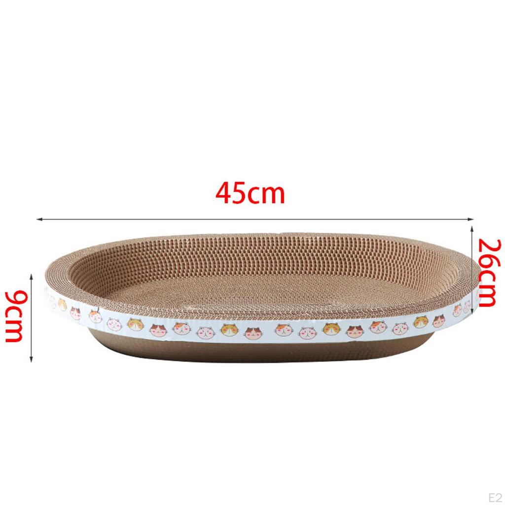 Cardboard Cat Scratcher Bed, Training Toy, Furniture Protection Lounge for Indoor Cats, Scratching