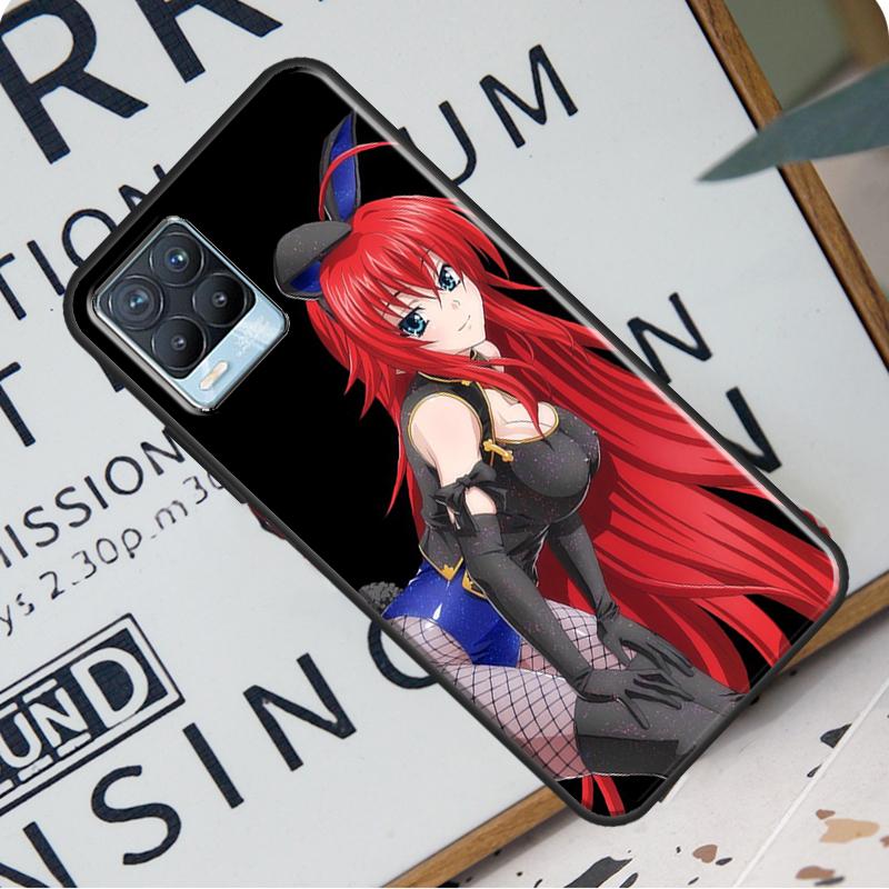 Akeno Rias Gremory High School Dxd Rückseite für Realme 8i 8 Pro GT Neo 2 Master C15 C21 Hülle für OnePlus 8T 9R Nord2 9 Pro