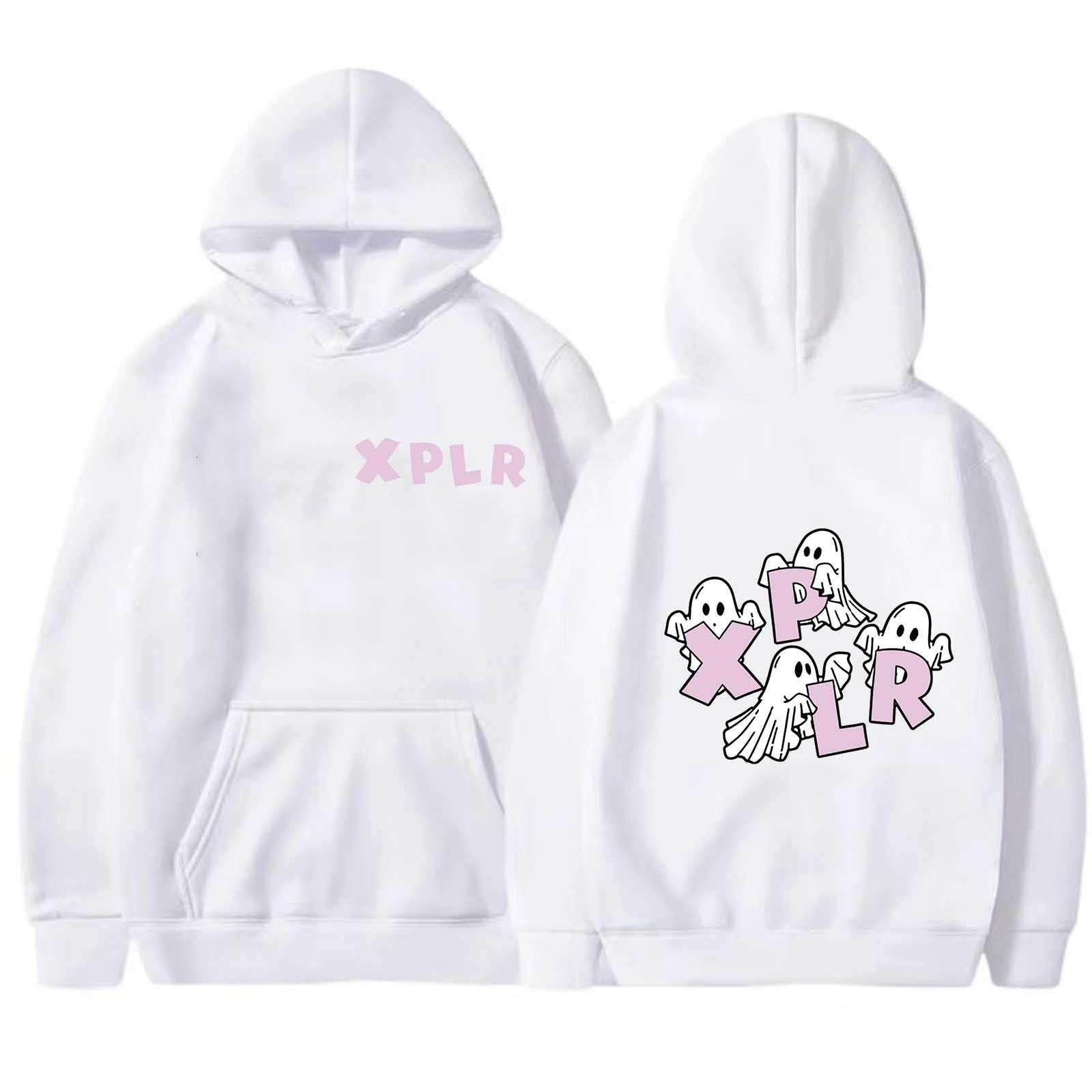 

Женская однотонная толстовка с капюшоном и длинным рукавом с принтом XL белый