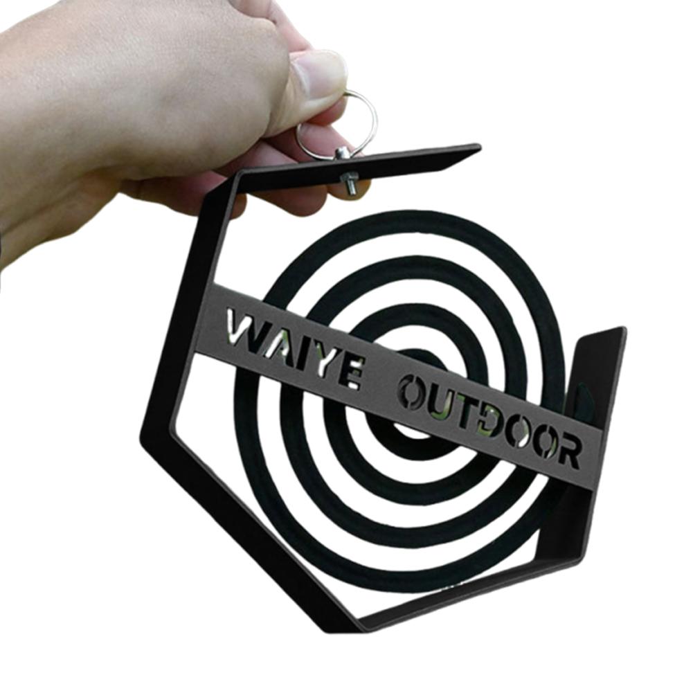 1/2Pcs Camping Mosquito Coil Tray Camping Tool Tourist Hiking Mosquito Coil Holder Camping Supplies Hanging Mosquito Coil Holder