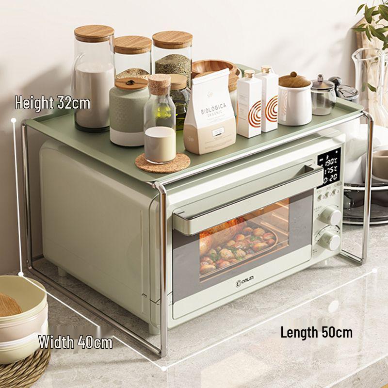 New Split Stainless Steel Multifunctional Kitchen Microwave and Electric Oven Countertop Storage Rack