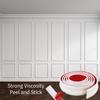 1pc Peel and Stick Wall Molding Kit,Premade Self Adhesive Wainscoting Panels,Ready To Assemble Accent Molding Trim for Interior
