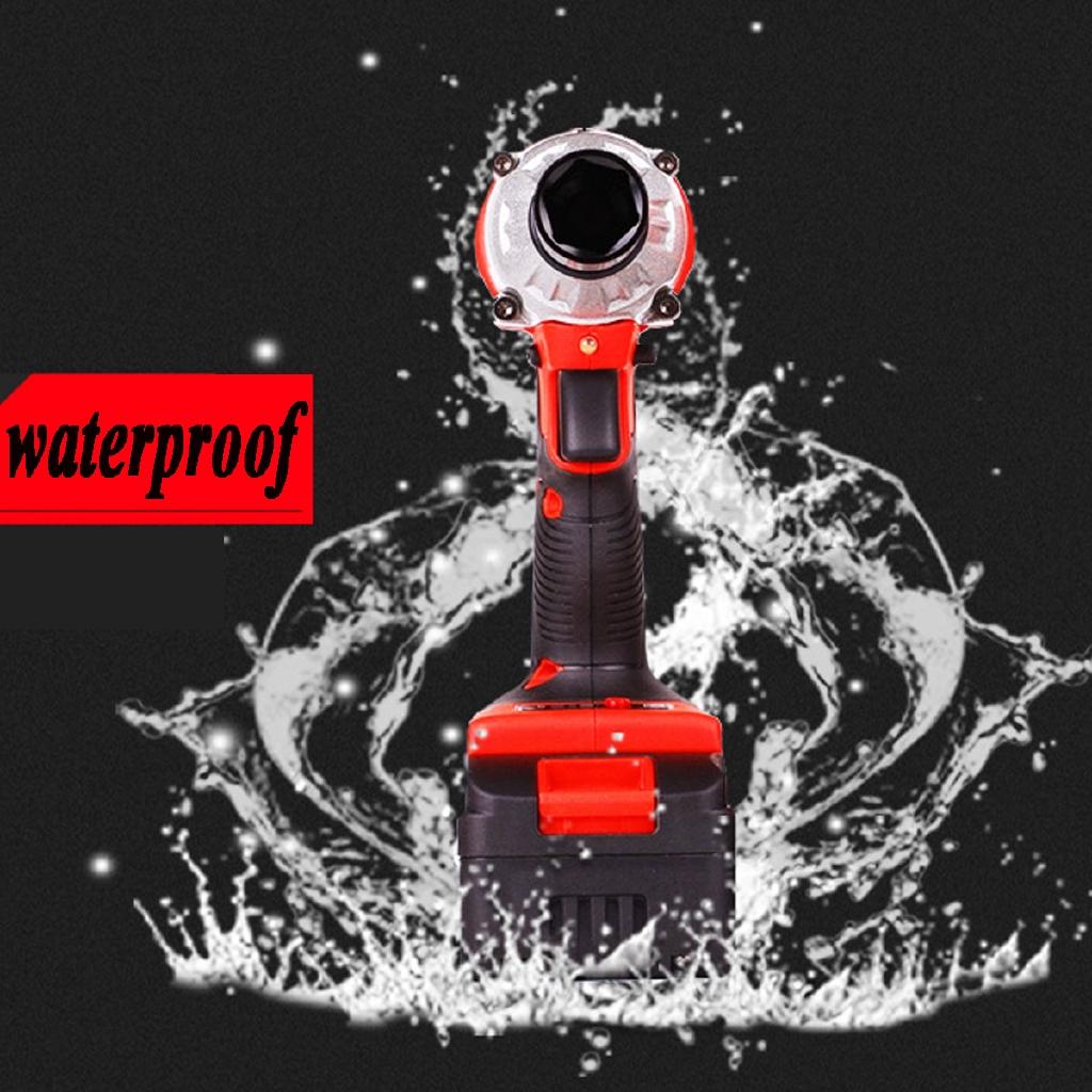 128TV 21V Cordless Impact Wrench Machine Set Electric Drill Hammer Tool With LED Light Battery Rechargeable
