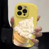 The Ice Cream Is Suitable for IPhone 16, Phone Case 15plus, Matte 14 Silicone 13, Mini Protective Case 12promax11