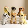 Resin Dog Figurine Basket - Home Decoration Ornament (Poodle, Myna, Bulldog)