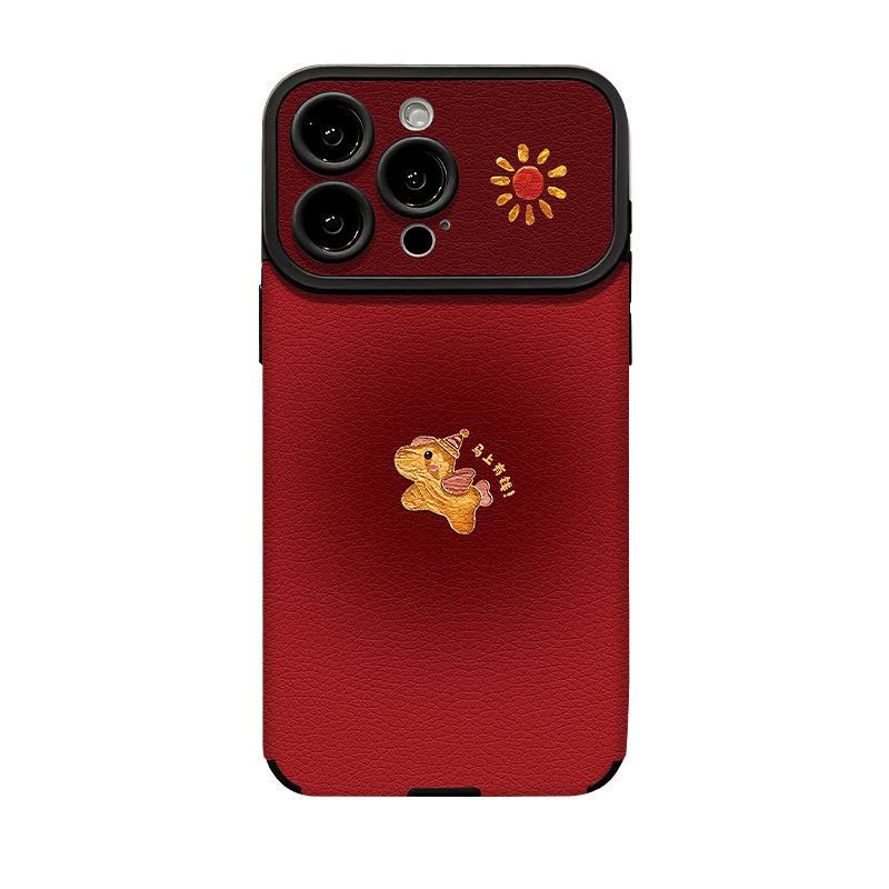 Oil Painting Pony Doll Lanyard for Iphone17promax Mobile Phone Case Apple 15 Silicone Sticker 16 New Year