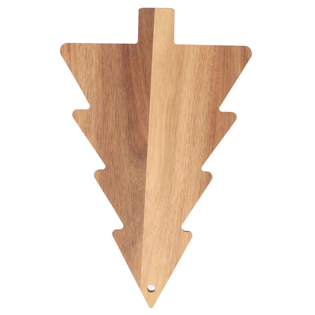 Xmas Tree Shaped Cutting Board Wooden Food Bread Serving Tray Sushi Board for Restaurants Homes Hotels