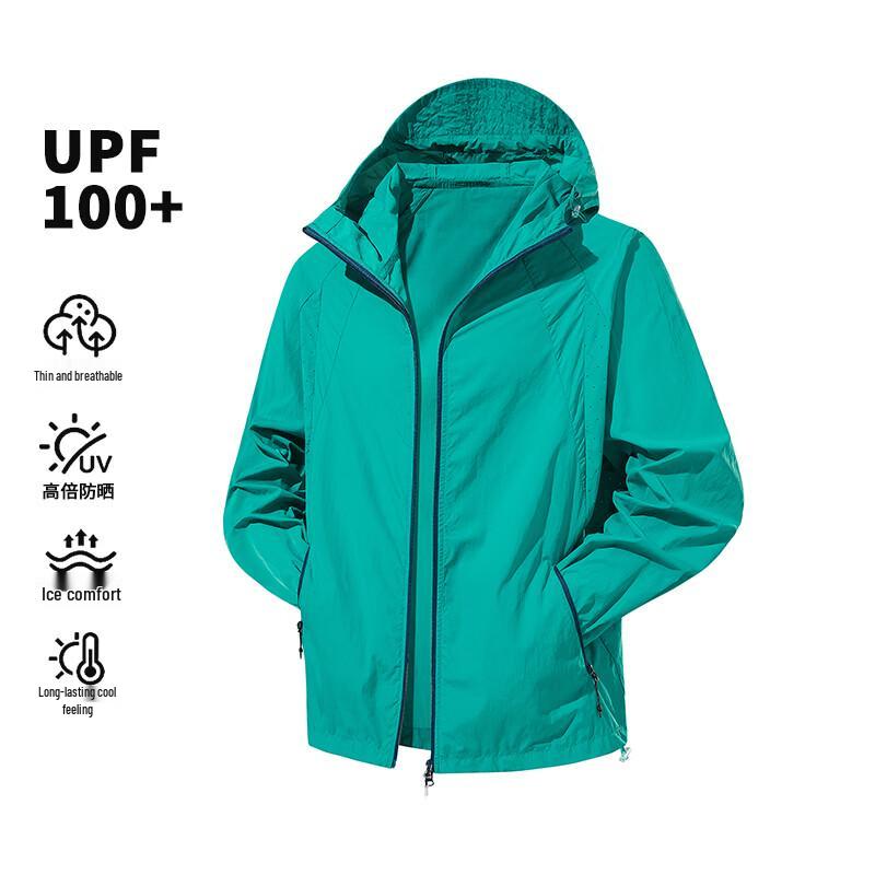 VUUG Unisex Colorblock Anti-UV Sonnenschutzjacke
