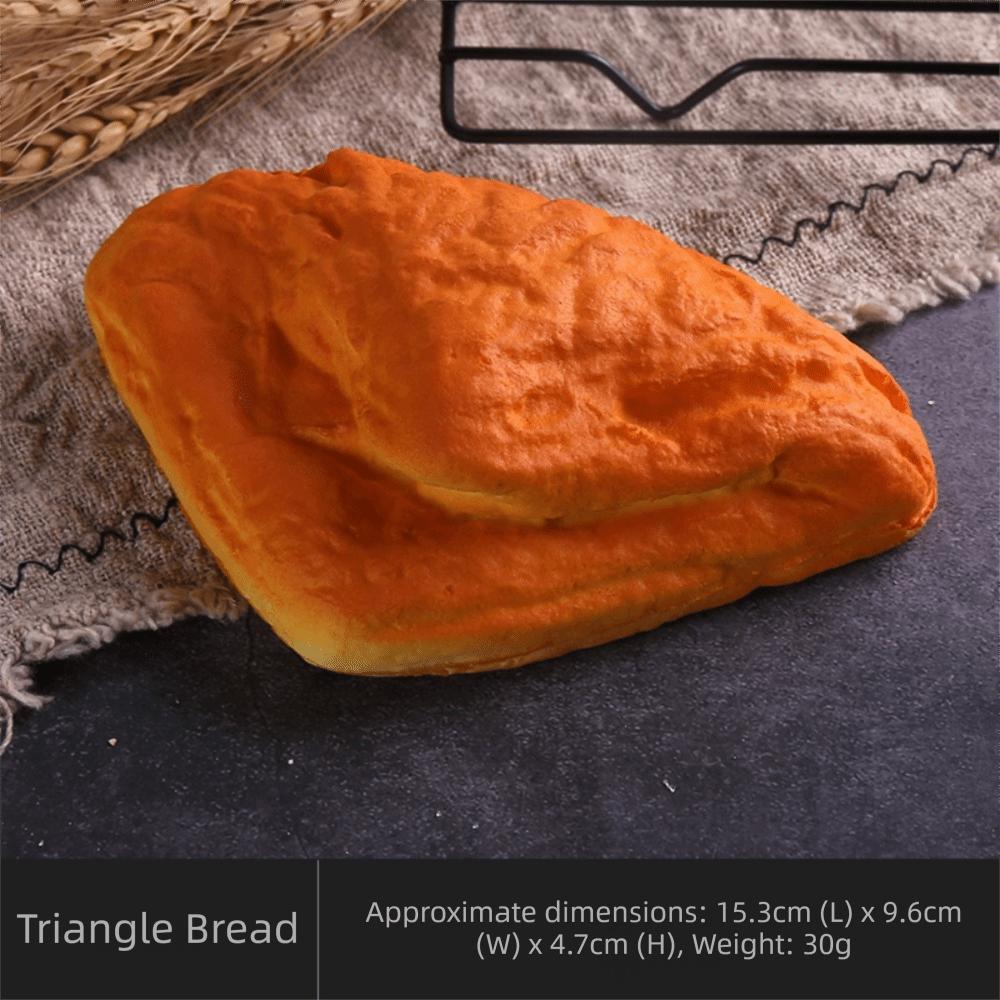 Soft Cake Toast PU Model Scale Food Fake Bread Ornaments Artificial Fake Bread Model Kitchen Toy