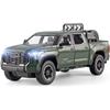 1/24 Toy Trucks for Boys Toyota Tundra Diecast Metal Model Toy Pickup Truck Pull Back Car Model with Light and Sound Toy Trucks for Boys Age 4-7