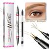 Waterproof Dual-Ended Eyebrow Pen and Eyebrow Brush