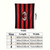 Arazzo da Parete AC Milan Appeso Estetico a Parete Coperta in Tessuto Stampato Arazzi Decorativi per Camera da Letto Soggiorno Decorazioni per la Casa