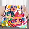 1PC The Powerpuff Girls printed blanket, all season lightweight home office outdoor nap multifunctional blanket A13