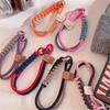 Cute Label Korean Mobile Phone Candy Color Twist Rope Bracelet Chain Black Rope For iPhone 14 13 12 11 Pro Max Samsung Flip 3 4