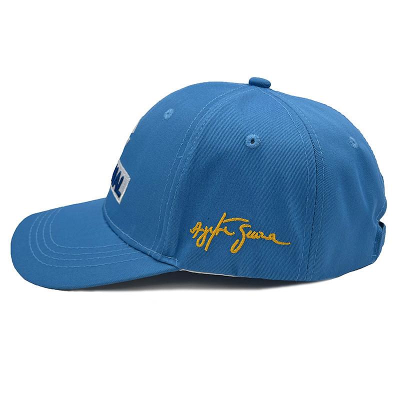 Ayrton Senna Racing Cap With Embroidery For Outdoor Sun Protection And Wind Resistance