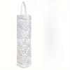 Convenient and Waterproof Wall-Mounted PVC Plastic Bag Storage Rack with Linen Texture Shopping Bag Dispenser - Easy Bottom Access