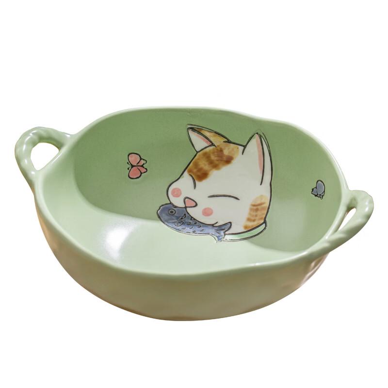 abay Japanese Lucky Cat Ceramic Soup Bowl