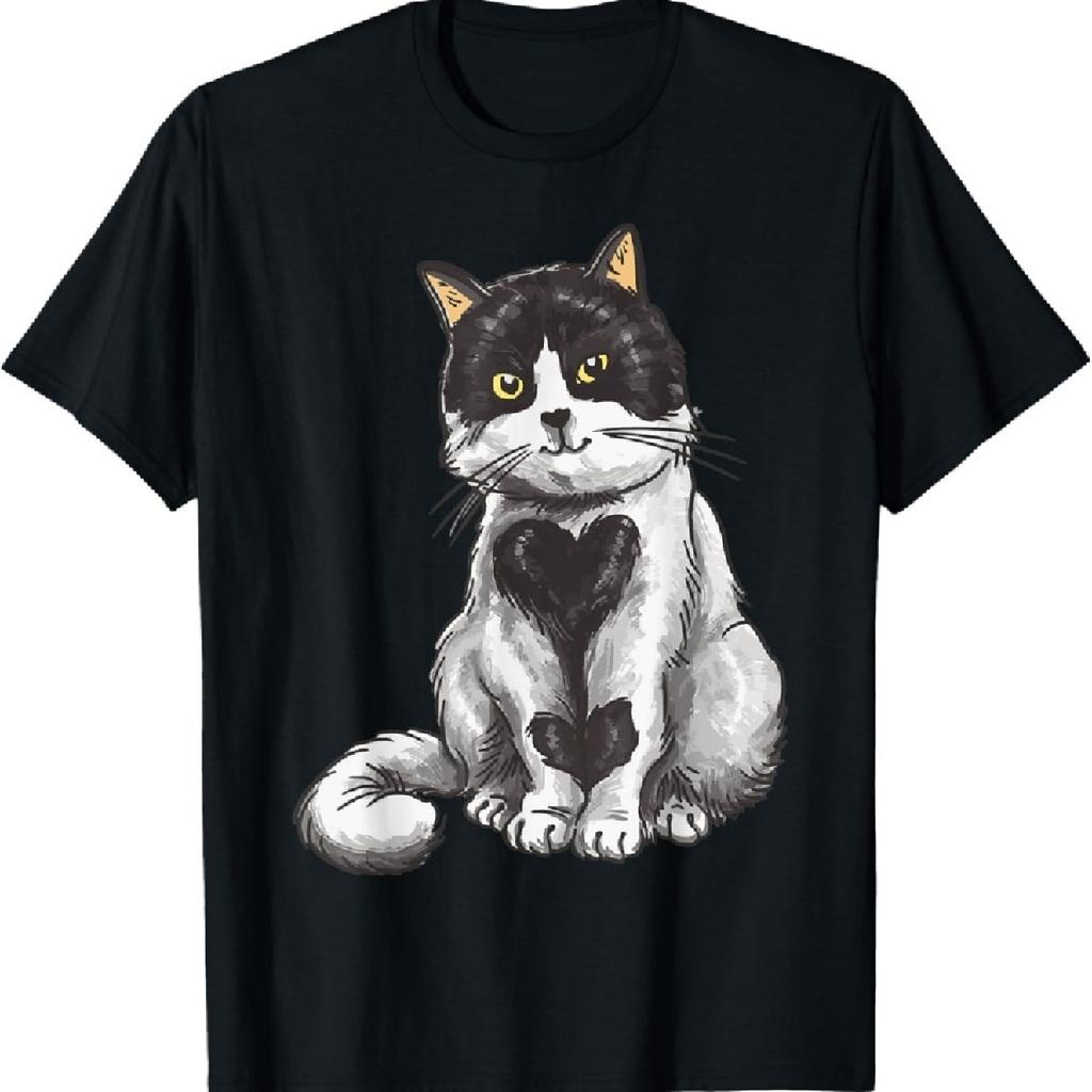 Black and white cat. T-Shirt