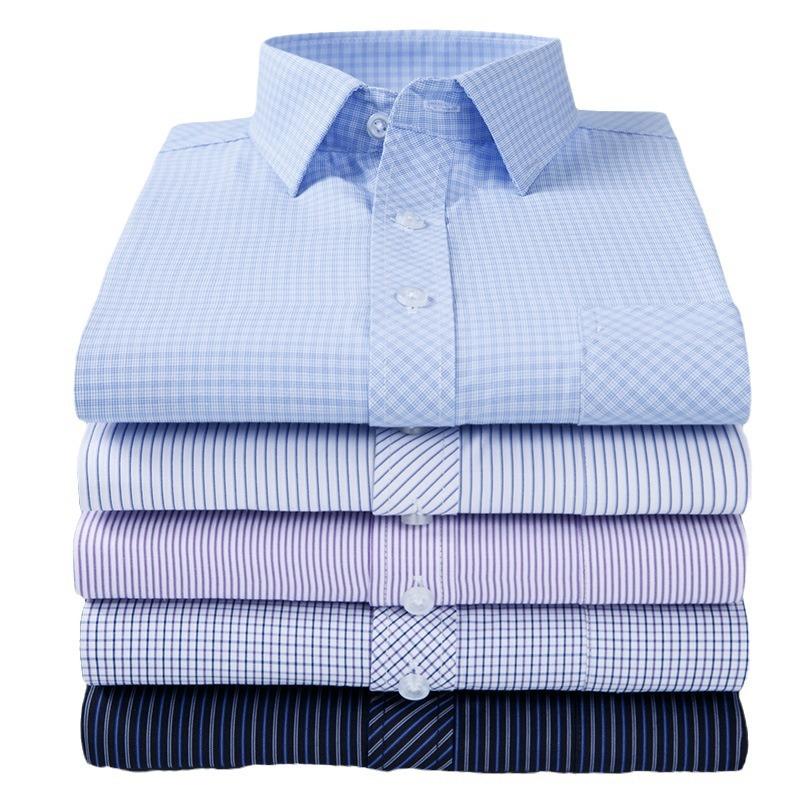 Men's Shirt Middle-aged Long-sleeved Shirt for The Elderly Dad Set Loose Old Clothing Grandpa Shirt