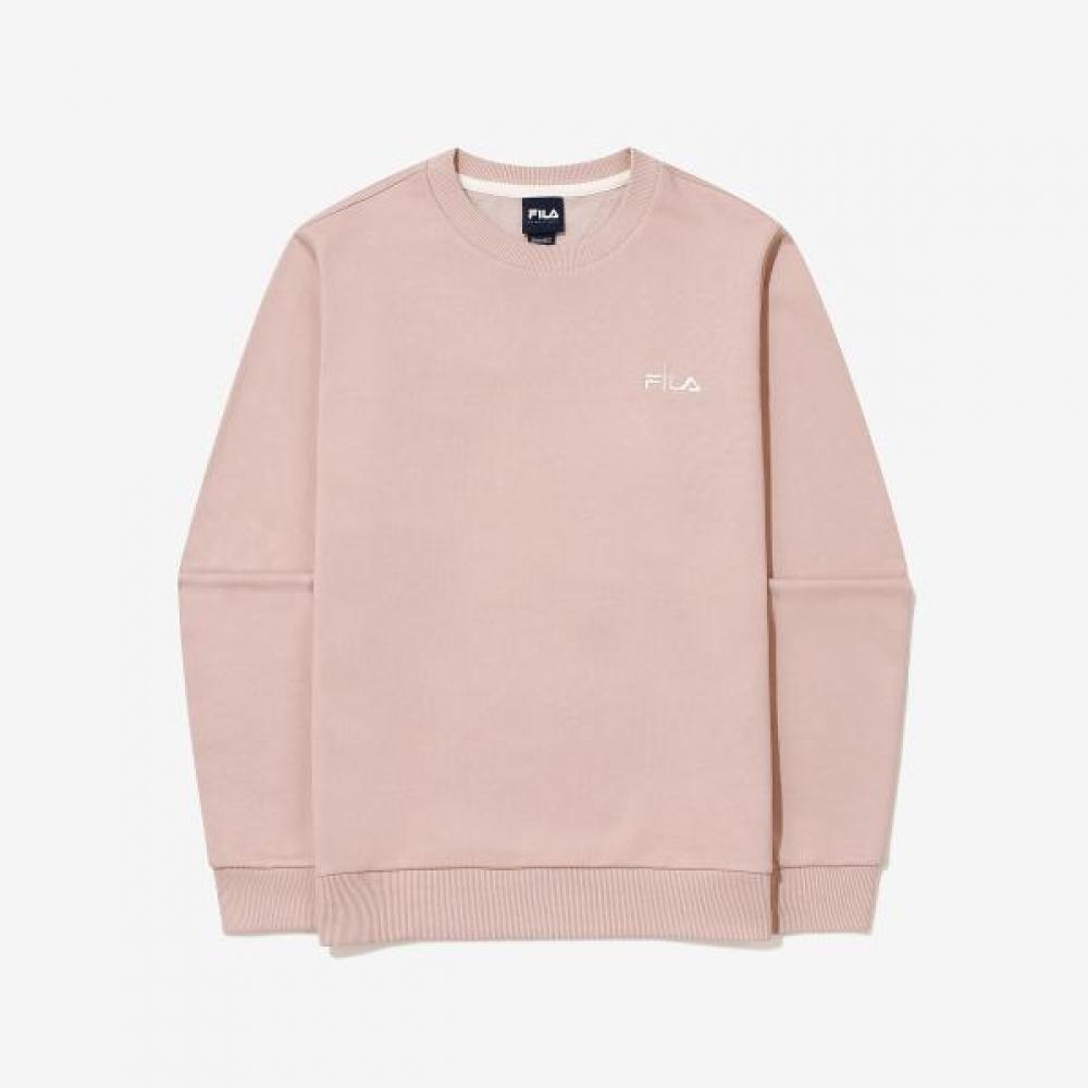 Fila Small Logo Basic Sweatshirt DUSTYPINK/W90