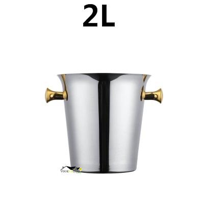 

2L/4L European Style Stainless Steel Ice Bucket Wine Champagne Wine Chiller Wine Bottle Cooler Beer Chiller Ice Barrel Barware