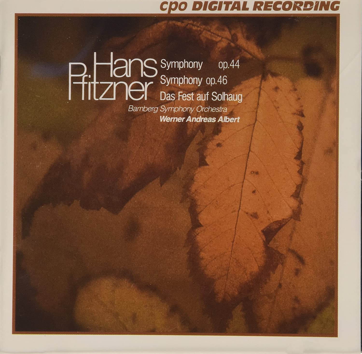 

CD GANS PFITZNER - Symfonier/das Fest aus Solhaug 9990802 Japan Classical Used