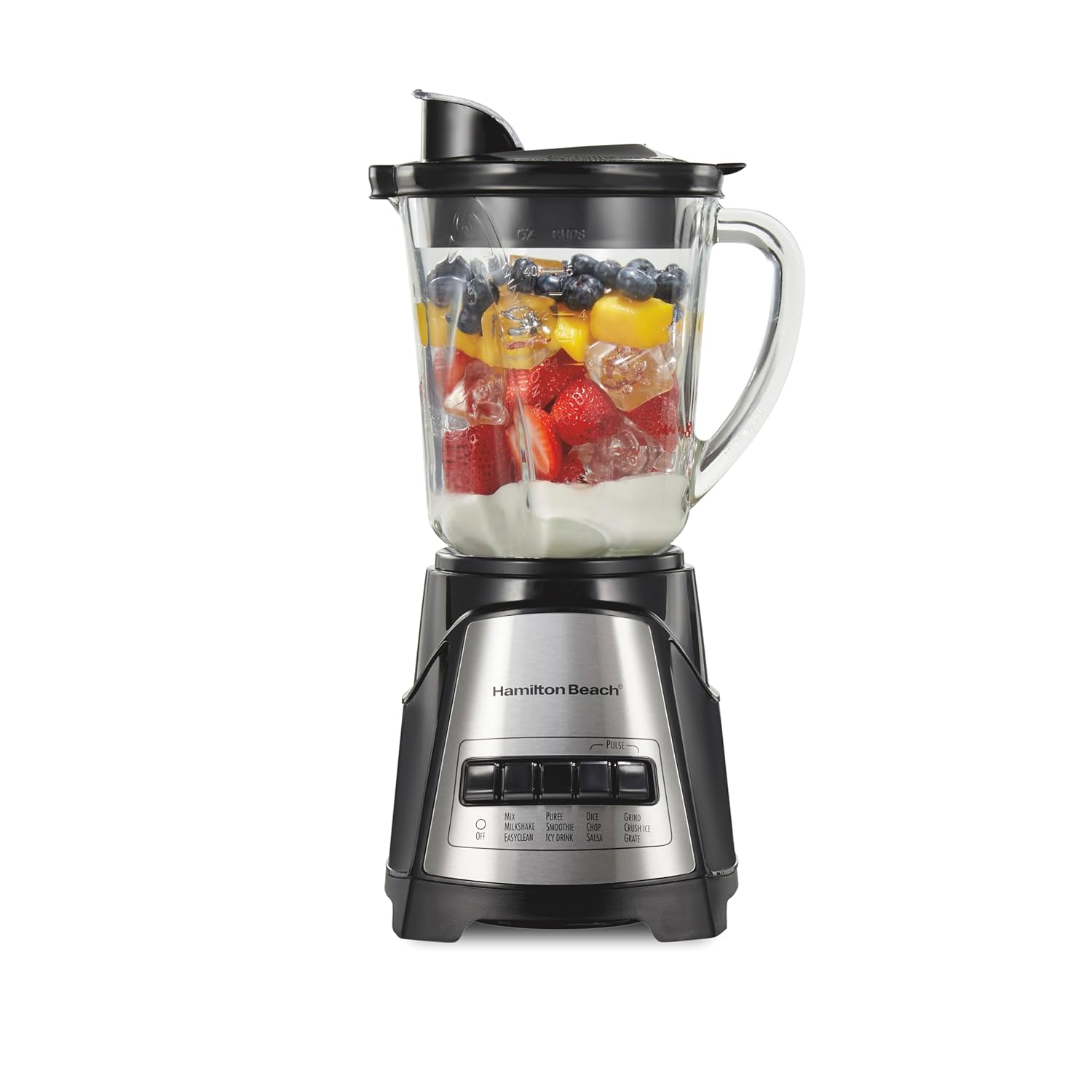 

Beach Power Elite Wave Action Blender For Smoothies, 40 Oz Glass Jar, 12 Functions Including Puree, Crush Ice, 700 Watt United States