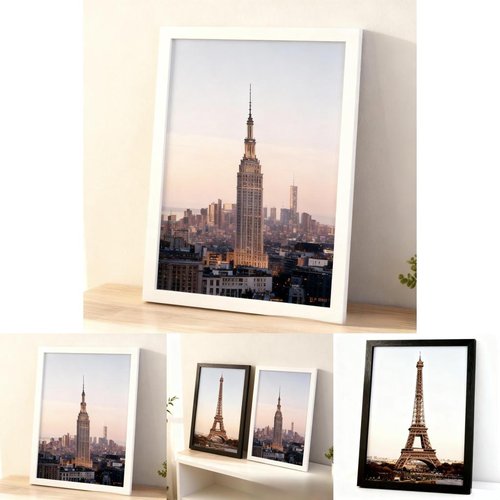 Thin Picture Photo Frames Creative Large Wall Frame For Bedroom Display